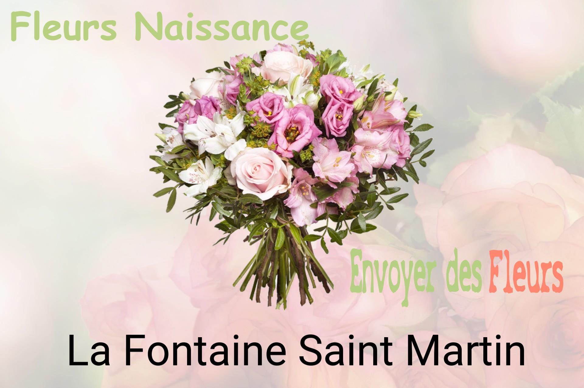 Bouquet de fleurs de naissance livré à La Fontaine-Saint-Martin